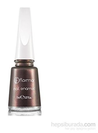 Flormar Nail Enamel 418 Mor Sedefli Simli Oje