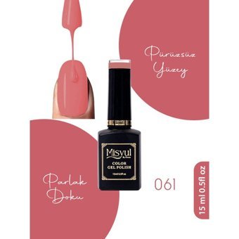 Misyul Nail Art 061 Pembe Mat Kalıcı Oje