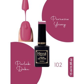 Misyul Nail Art 102 Mor Parlak Kalıcı Oje