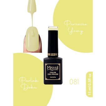 Misyul Nail Art 081 Yeşil Parlak Kalıcı Oje