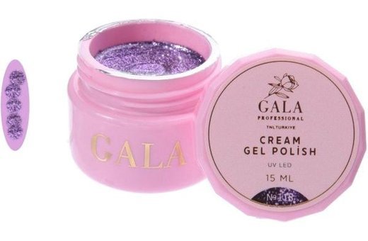 Gala Smart Professional Cream 118 Mor Işıltılı Kalıcı Simli Jel Oje