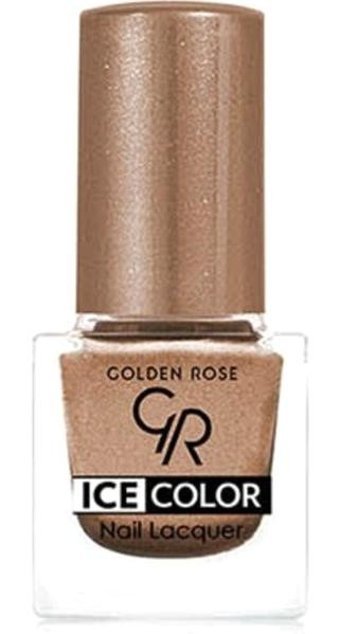Golden Rose Ice Color Nail Lacquer 168 Kahverengi Parlak Simli Oje
