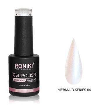 Roniki Mermaid Series 06 Beyaz Sedefli Kalıcı Oje