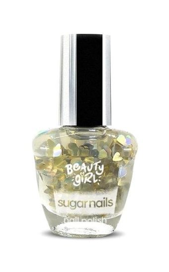 Beauty Girl Sugar Nails Heart Breaker 10 Altın Sarısı Işıltılı Simli Oje