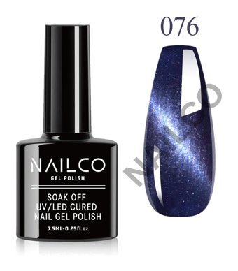 NailCo Kedi Gözü NC076 Mavi Hologram Kalıcı Simli Oje