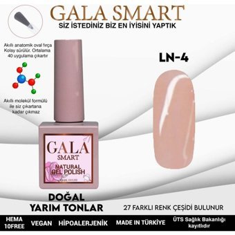Gala Smart Natural LN4 Krem Parlak Kalıcı Oje