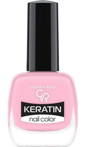 Golden Rose Keratin Nail Color 25 Pembe Parlak Oje