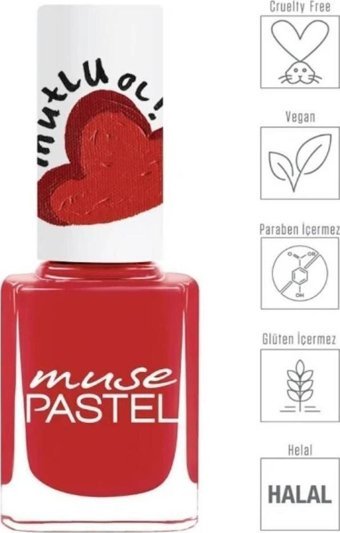 Pastel Muse 362 Kırmızı Parlak Oje