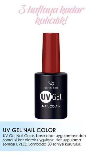 Golden Rose Uvgel 127 Kırmızı Parlak Oje