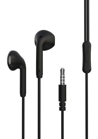 Zore ER06 Silikonsuz Mikrofonlu 3.5 mm Jak Kablolu Kulaklık Siyah