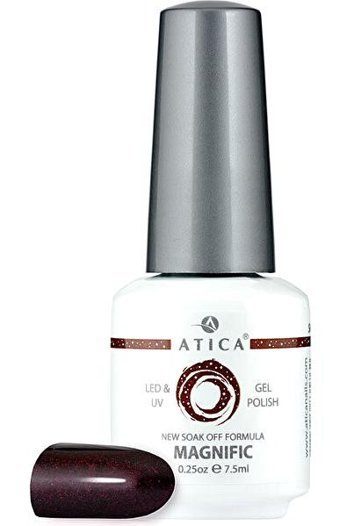 Atica 136 Bordo Parlak Kalıcı Simli Oje