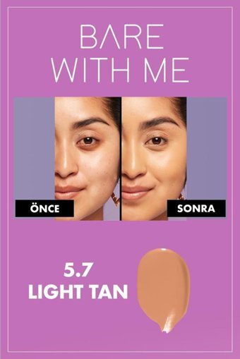 Nyx Bare With Me Light Tan Nemlendiricili Göz Altı ve Yüz Likit Serum Kapatıcı