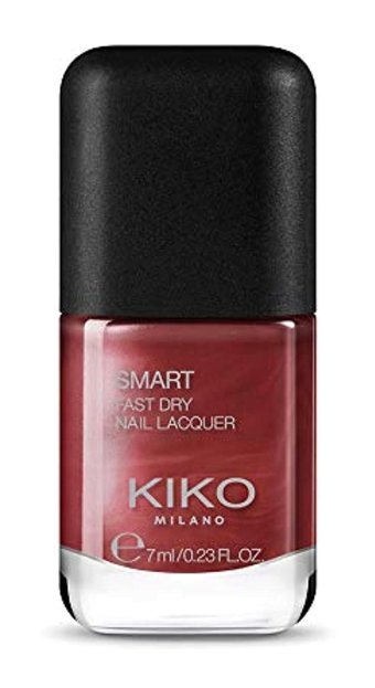 Kiko Milano Smart Fast Dry Pearly Rust 68 Bordo Parlak Simli Oje