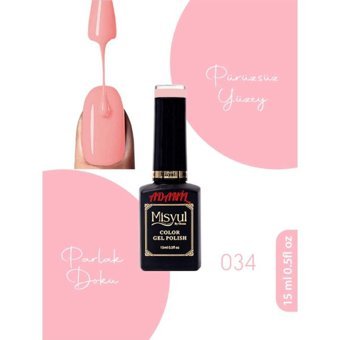 Adanil Misyul Profesyonel 034 Pembe Parlak Kalıcı Oje