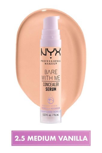 Nyx Bare With Me 2.5 Vanilla Nemlendiricili Göz Altı ve Yüz Likit Serum Kapatıcı