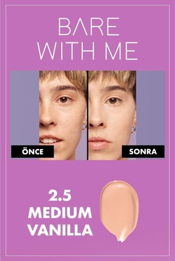 Nyx Bare With Me 2.5 Vanilla Nemlendiricili Göz Altı ve Yüz Likit Serum Kapatıcı