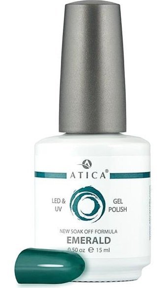 Atica 27 Yeşil Parlak Kalıcı Simli Oje