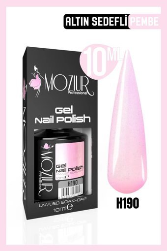 Moziur H190 Pembe Sedefli Kalıcı Oje
