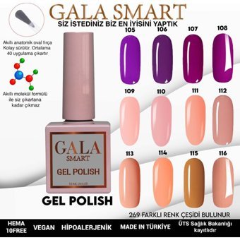 Gala Smart Klasik Seri 113 Nude Parlak Kalıcı Oje