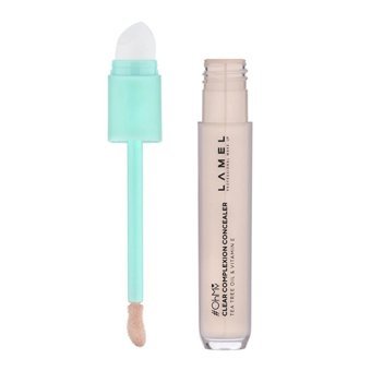 Lamel Oh My Clear Face No:401 Nemlendiricili Göz Altı ve Yüz Likit Fırça Kapatıcı