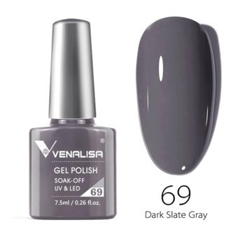 Venalisa Uv Led Dark Slate Gray 69 Gri Parlak Kalıcı Oje