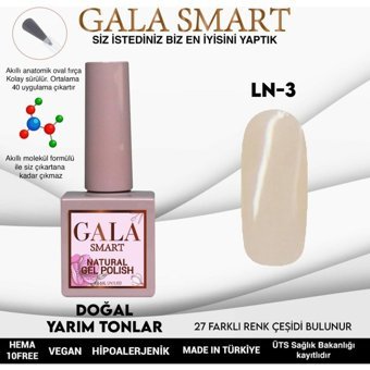 Gala Smart Natural LN3 Krem Parlak Kalıcı Oje