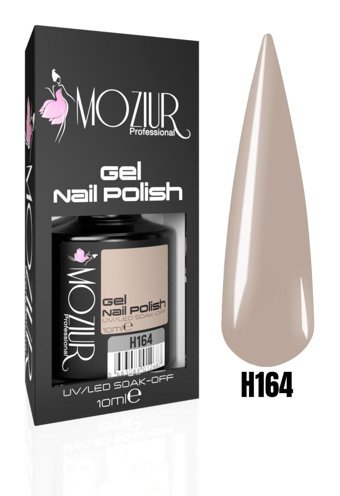 Moziur H164 Bej Parlak Kalıcı Oje