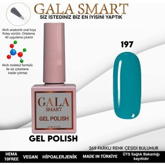 Gala Smart Klasik Seri 197 Mavi Parlak Kalıcı Oje