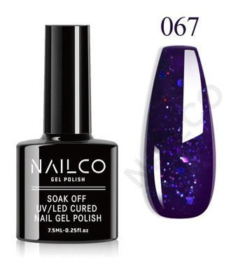 NailCo NC067 Mor Işıltılı Kalıcı Simli Oje