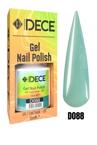 Dece D088 Yeşil Sedefli Kalıcı Simli Oje