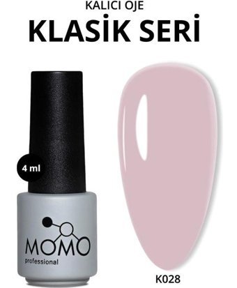 Momo K028 Bej Parlak Kalıcı Oje