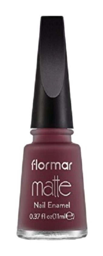 Flormar Matte Nail Enamel Bordo Mat Oje