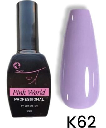 Pink World K62 Mor Parlak Kalıcı Oje