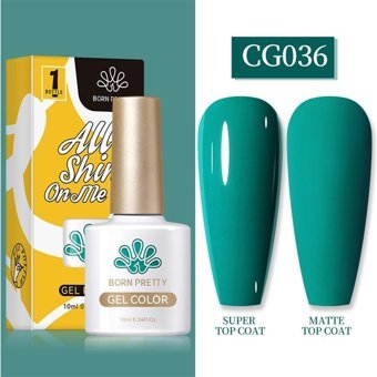 Born Pretty Silky White Serisi CG036 Yeşil Mat Kalıcı Oje