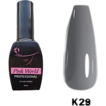 Pink World K29 Antrasit Parlak Kalıcı Oje