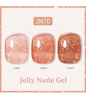 Born Pretty JN70 Pembe Işıltılı Kalıcı Simli Oje