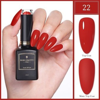 Born Pretty Pro Black Gold Serisi 22 Kırmızı Parlak Kalıcı Oje