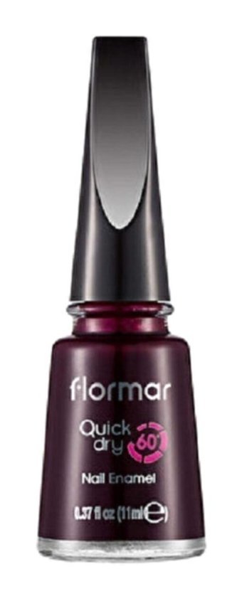 Flormar Quick Dry Nail Enamel 21 Bordo Parlak Oje