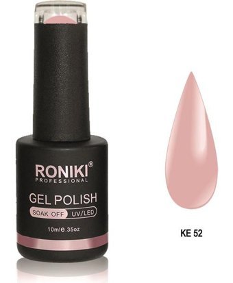 Roniki Transparent KE52 Kırmızı Parlak Kalıcı Oje