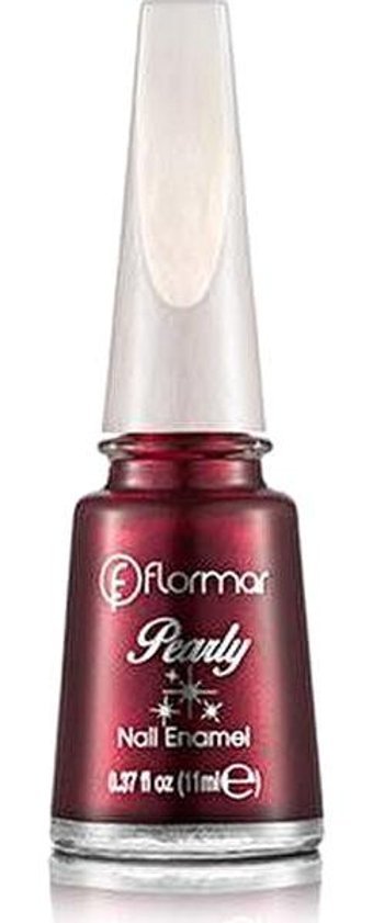 Flormar Pearly 314 Bordo Parlak Simli Oje