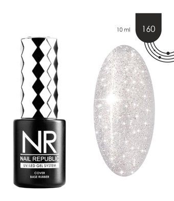 Nail Republic Wedding 160 Gri Işıltılı Kalıcı Simli Oje