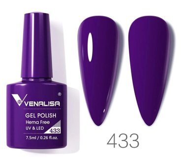 Venalisa Uv Led Hema Free 433 Mor Parlak Kalıcı Oje
