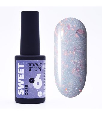 Patrisa Nail Sweet Base 6 Gri Işıltılı Kalıcı Simli Oje