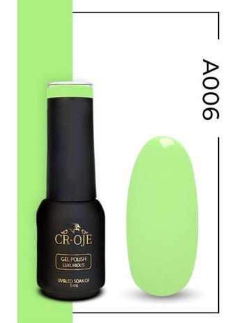 Cr-Oje A006 Açık Yeşil Parlak Kalıcı Oje