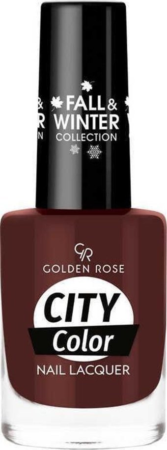 Golden Rose City Color Nail Lacquer 319 Bordo Parlak Oje