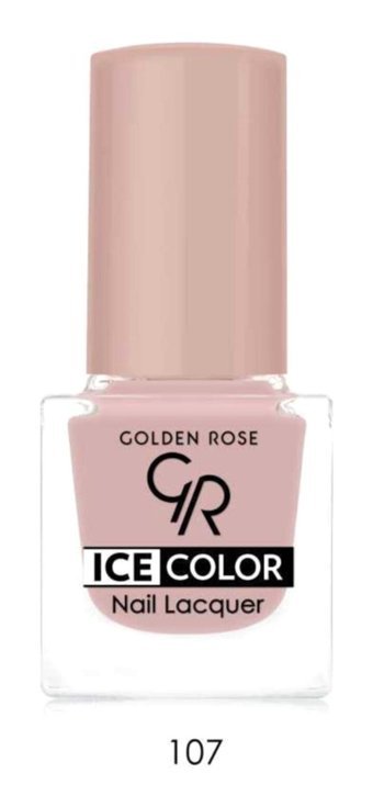 Golden Rose Ice Color Nail Lacquer 107 Pembe Parlak Oje