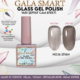 Gala Smart Glass 16 Şeffaf Parlak Kalıcı Oje
