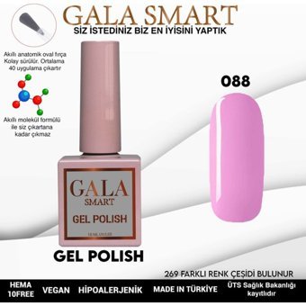 Gala Smart Klasik Seri 88 Pembe Parlak Kalıcı Oje