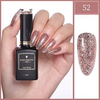 Born Pretty Pro Gold Serisi 52 Pembe Parlak Kalıcı Simli Oje