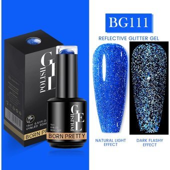 Born Pretty Pro New Series BG111 Lacivert Işıltılı Kalıcı Simli Jel Oje